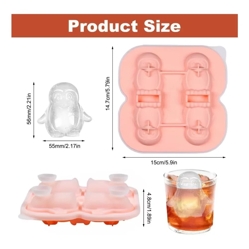 Penguin Ice Cube Mold for Whiskey