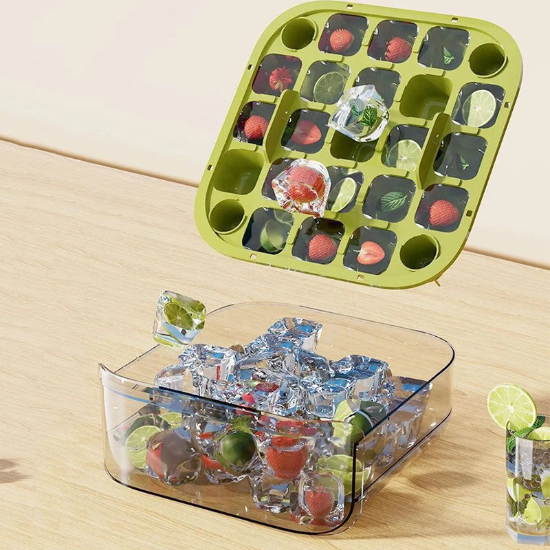 Stackable Ice Cube Tray with Drawer