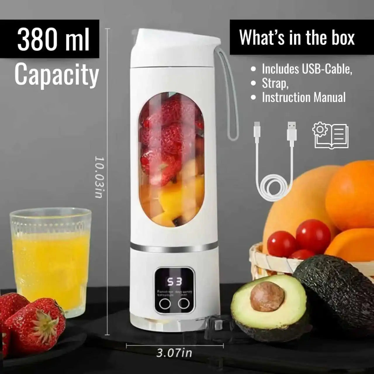 USB Rechargeable Portable Smoothie Blender