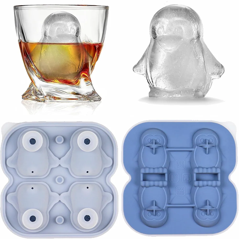 Penguin Ice Cube Mold for Whiskey