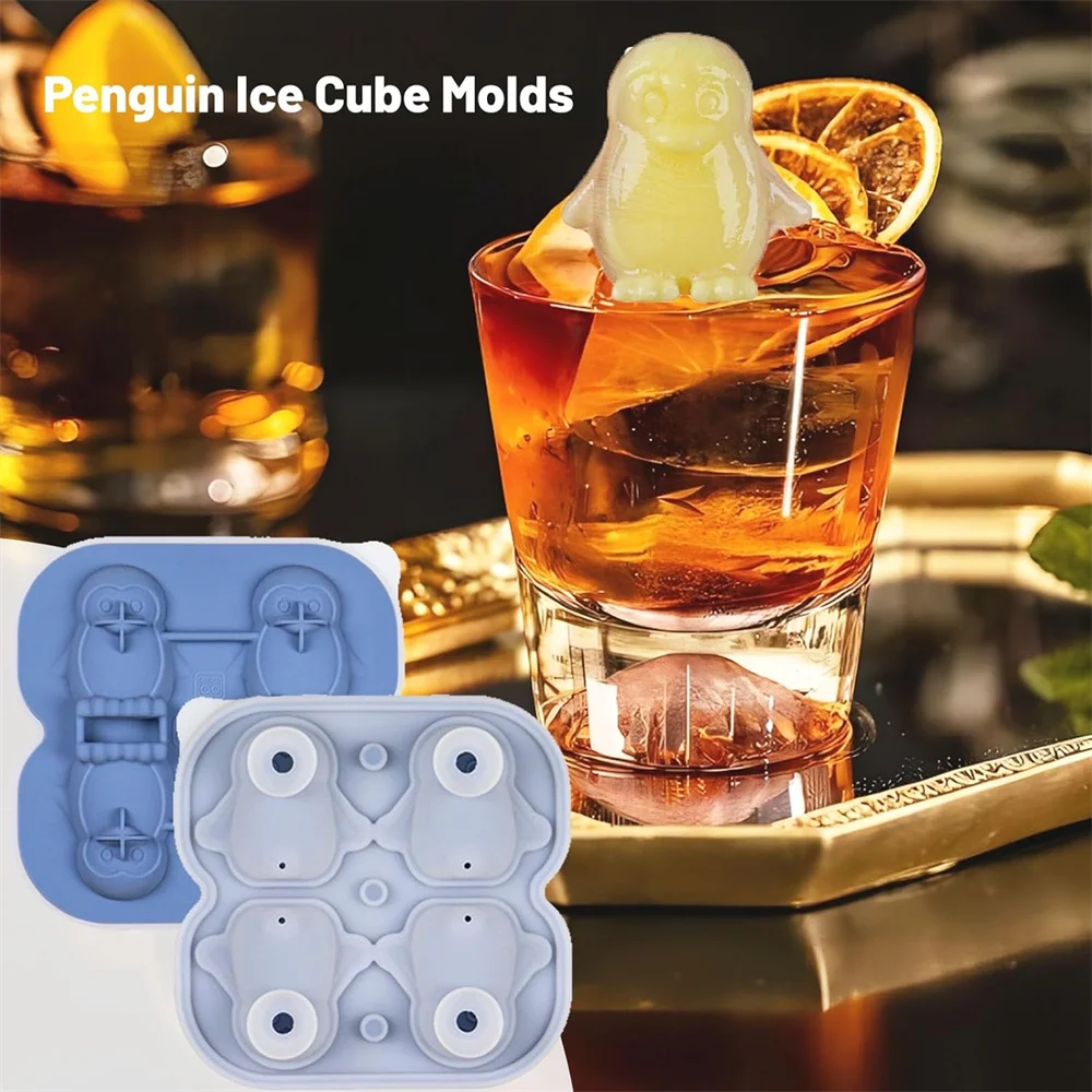 Penguin Ice Cube Mold for Whiskey