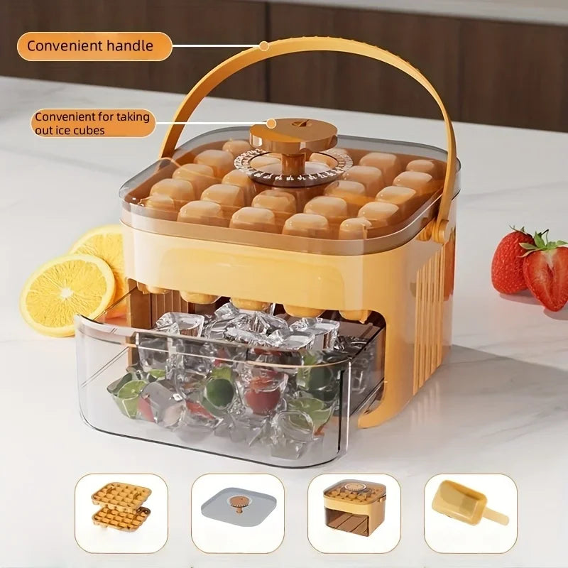 Stackable Ice Cube Tray with Drawer