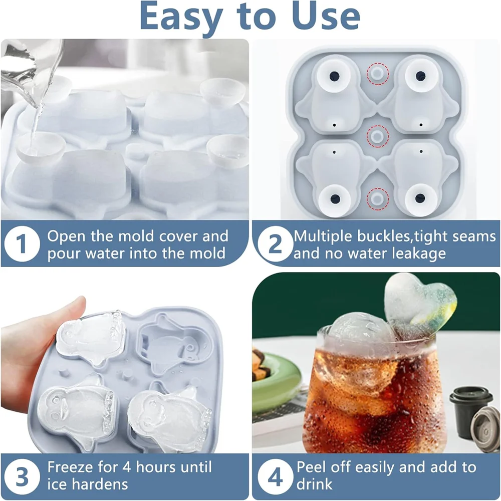 Penguin Ice Cube Mold for Whiskey