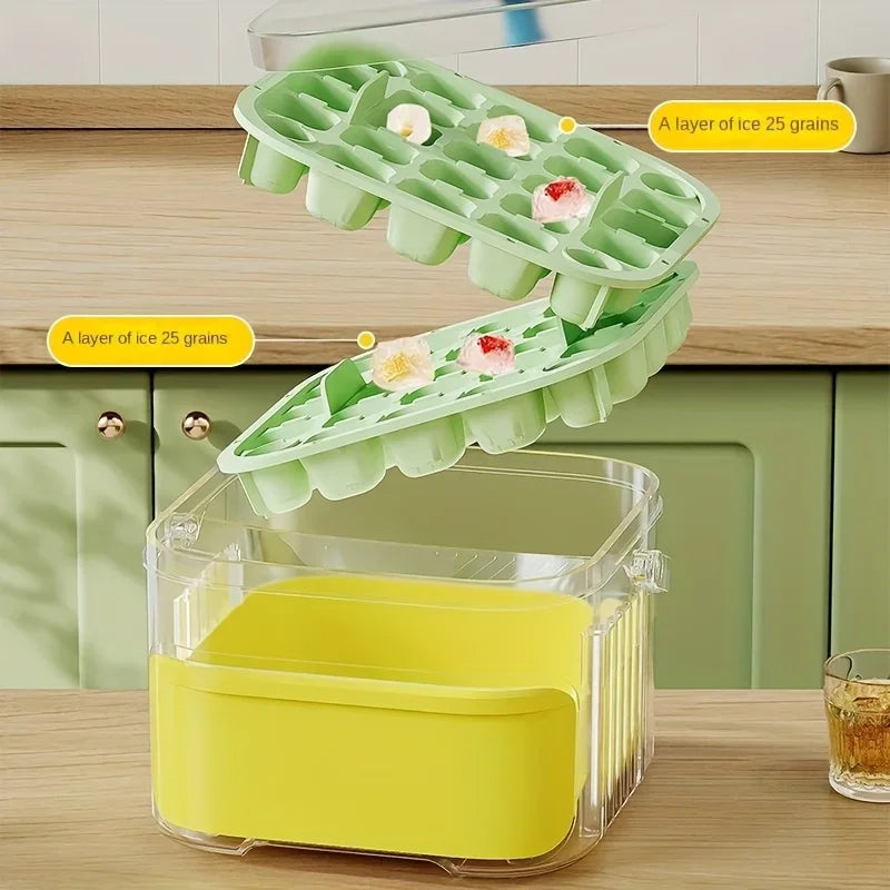 Stackable Ice Cube Tray with Drawer