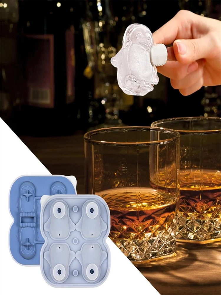 Penguin Ice Cube Mold for Whiskey