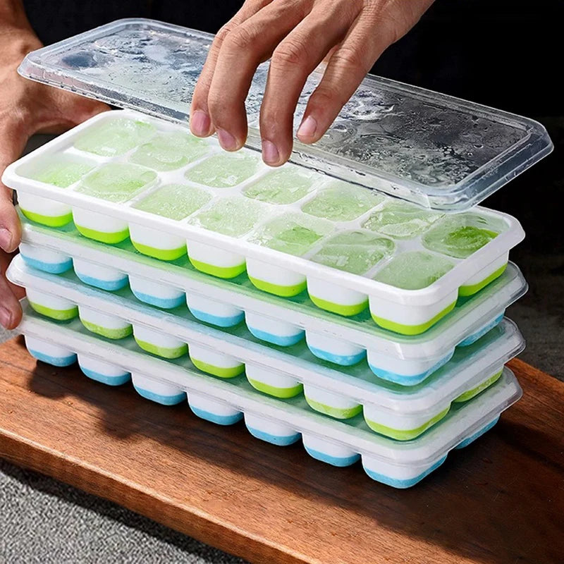 Silicone Ice Cube Mold with Cover