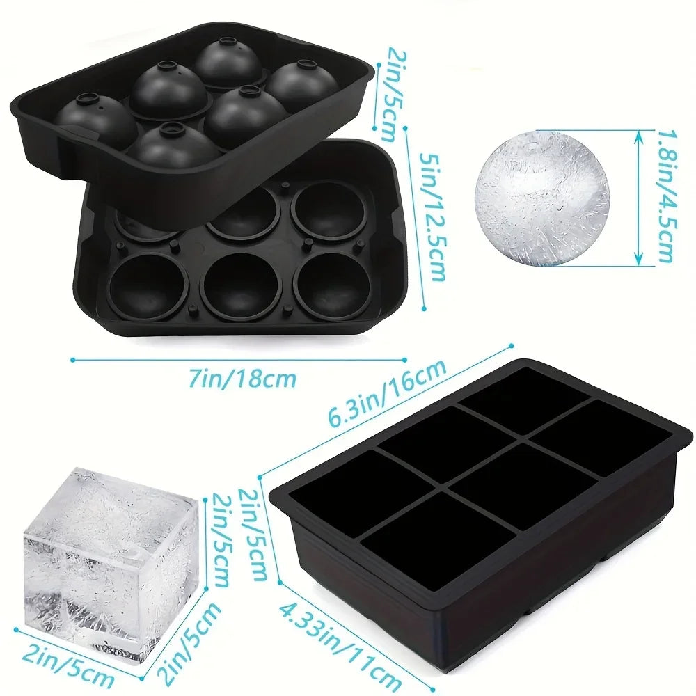 6-Grid Silicone Ice Cube Tray