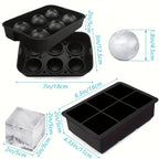 6-Grid Silicone Ice Cube Tray