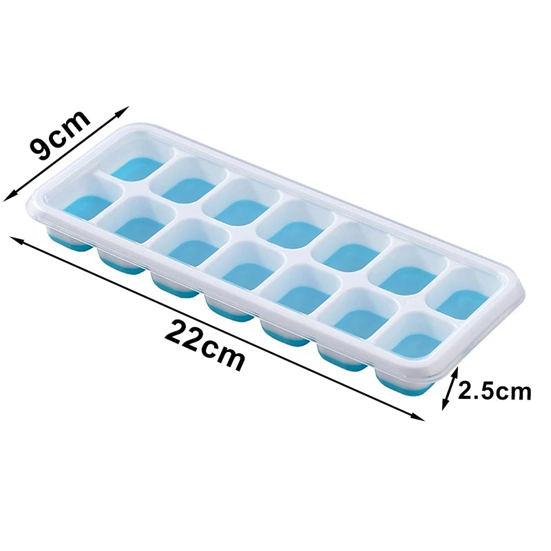 Silicone Ice Cube Mold with Cover