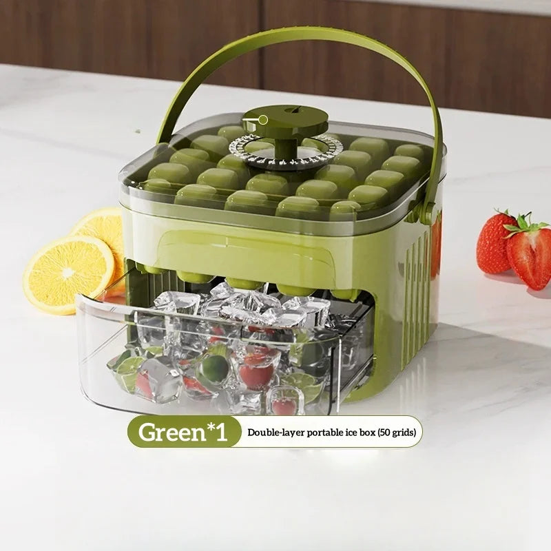 Stackable Ice Cube Tray with Drawer