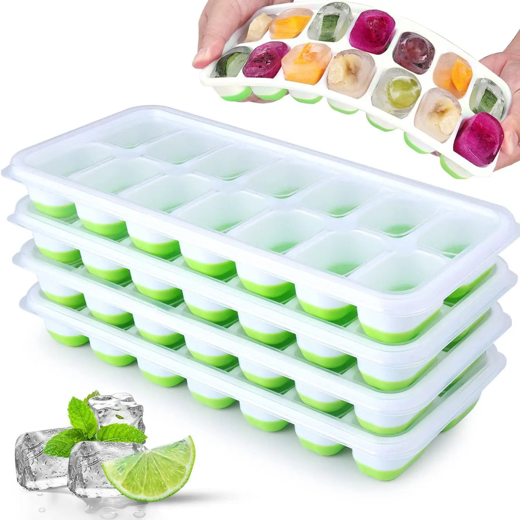 Silicone Ice Cube Mold with Cover