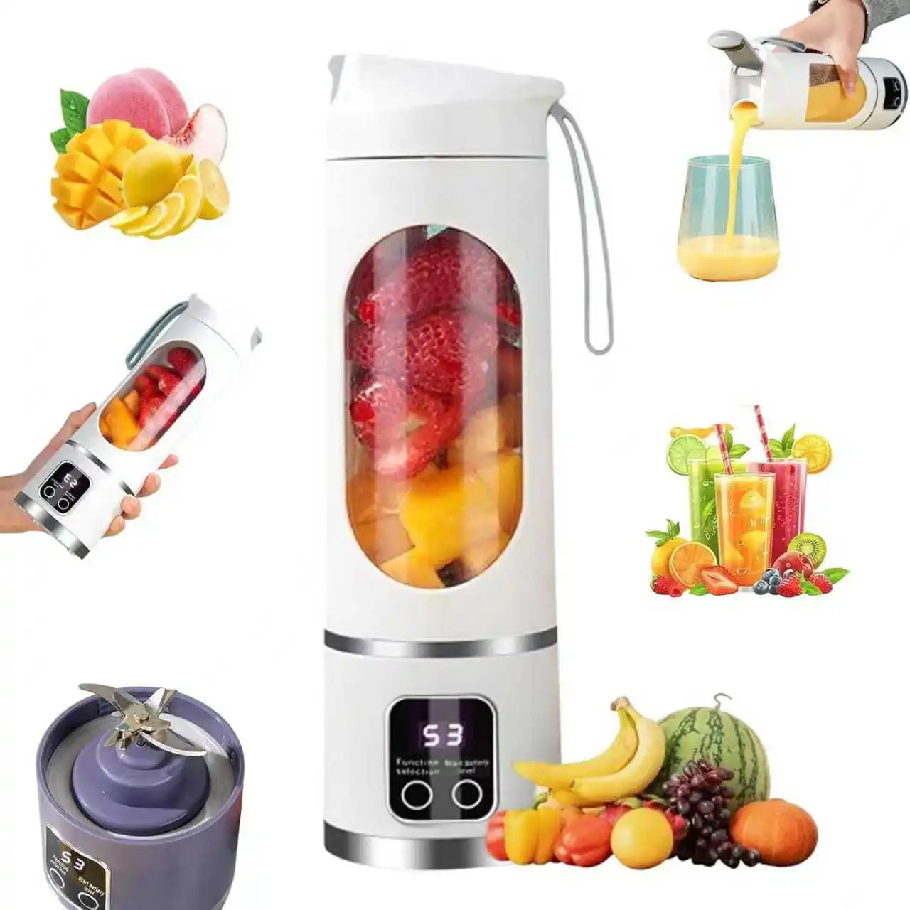 USB Rechargeable Portable Smoothie Blender
