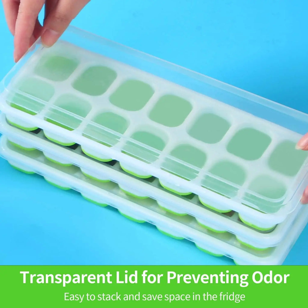 Silicone Ice Cube Mold with Cover