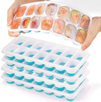 Silicone Ice Cube Mold with Cover