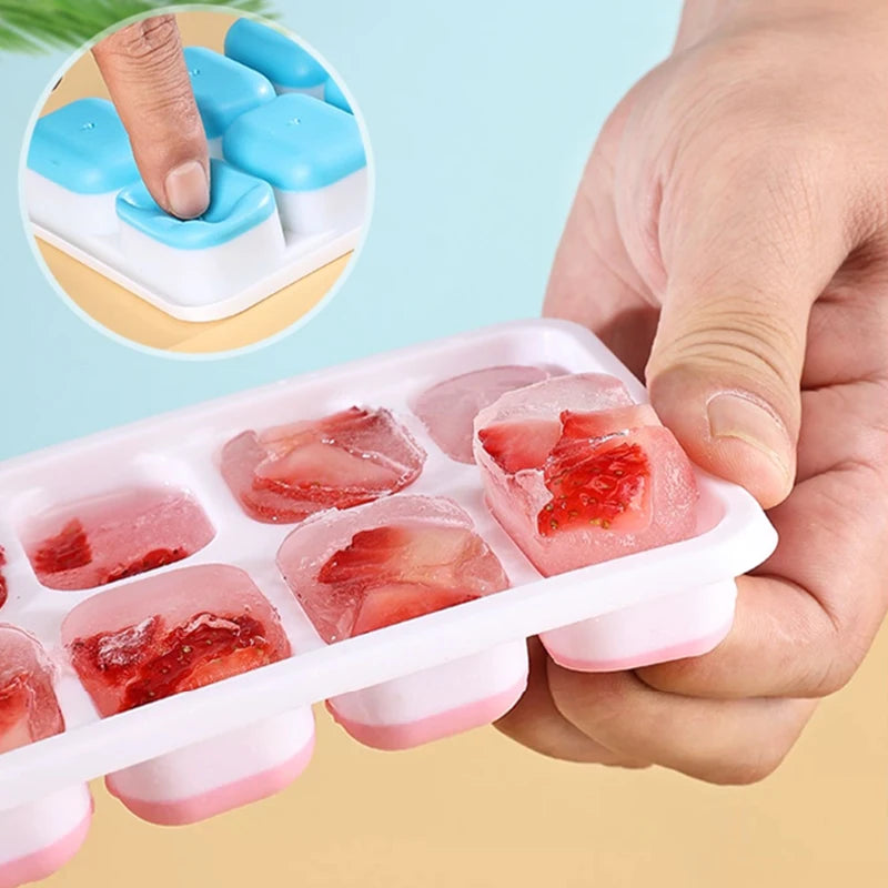 Silicone Ice Cube Mold with Cover