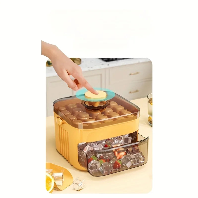 Stackable Ice Cube Tray with Drawer