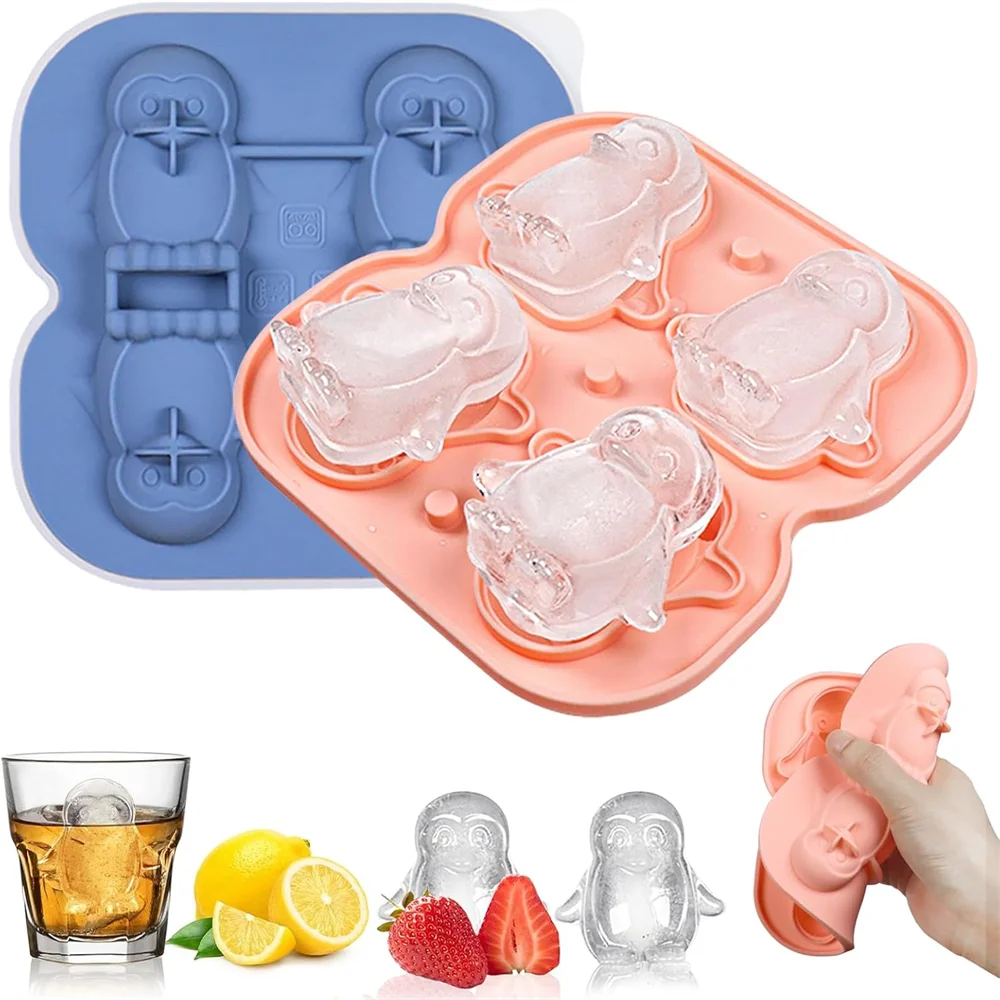 Penguin Ice Cube Mold for Whiskey