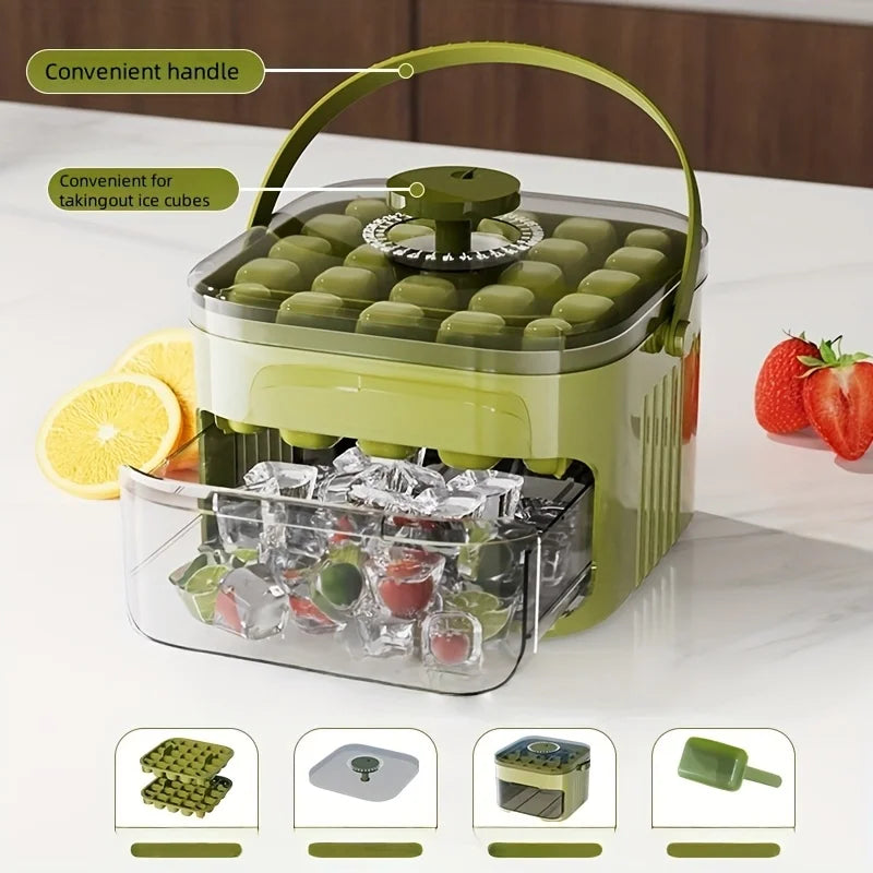 Stackable Ice Cube Tray with Drawer