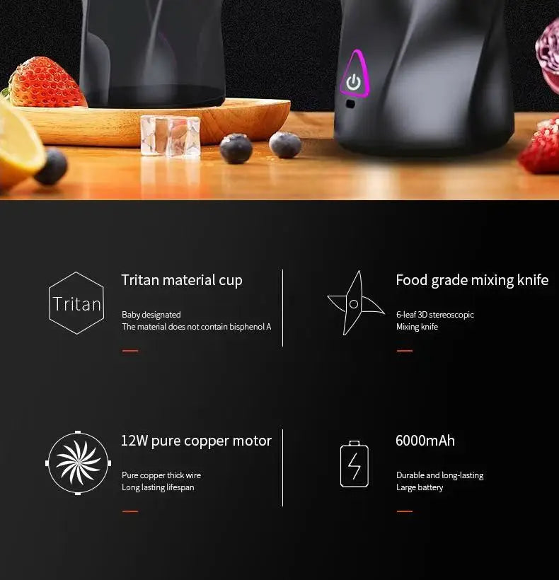 700ml Portable Wireless Juicer Blender